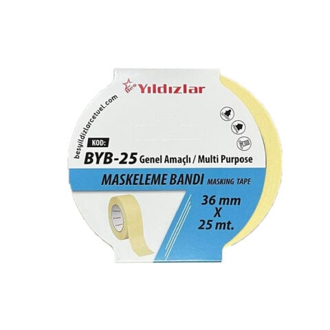 Maskeleme Bandı 36x25 Metre Kağıt Bant YILDIZLAR Bant