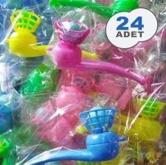 Üflemeli Uçan Top 24 Adet (Nostaljik Plastik Promosyon Oyuncak)