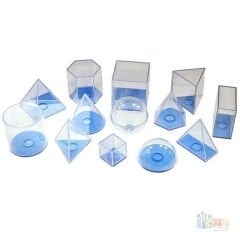 Geometrik Cisimler Takımı 13 Parça (Eğim Materyalleri Bloklar) Sıvı Ölçüm Şekiller