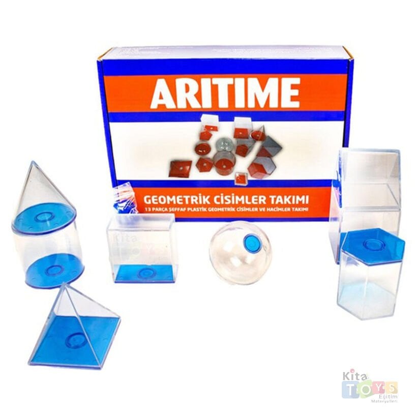 Geometrik Cisimler Takımı 13 Parça (Eğim Materyalleri Bloklar) Sıvı Ölçüm Şekiller