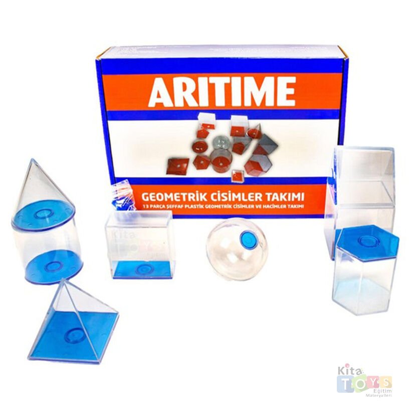 Geometrik Cisimler Takımı 13 Parça (Eğim Materyalleri Bloklar) Sıvı Ölçüm Şekiller