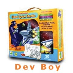 Uzay Mekiği (DEV BOY) Puzzle Anaokulu, Anasınıfı