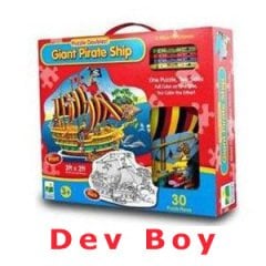 Korsan Gemisi (DEV BOY) Puzzle (Anaokulu Oyuncak)