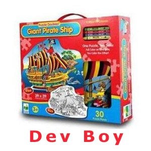 Korsan Gemisi (DEV BOY) Puzzle (Anaokulu Oyuncak)
