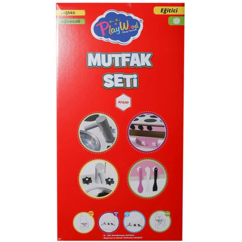 Ahşap Mutfak Seti Köşesi (Oyuncak Evcilik Dolabı Merkezi) ONY-408