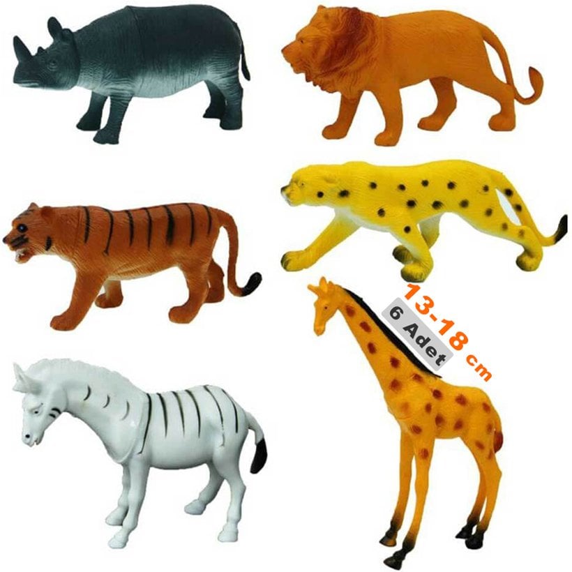 Vahşi Hayvanlar 6'Lı Orman Oyuncak Seti