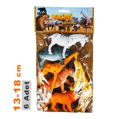 Vahşi Hayvanlar 6'Lı Orman Oyuncak Seti