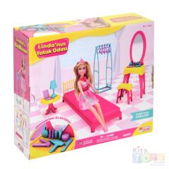 Linda'nın Yatak Odası Oyun Seti (Mini Evcilik Oyuncakları) 03669
