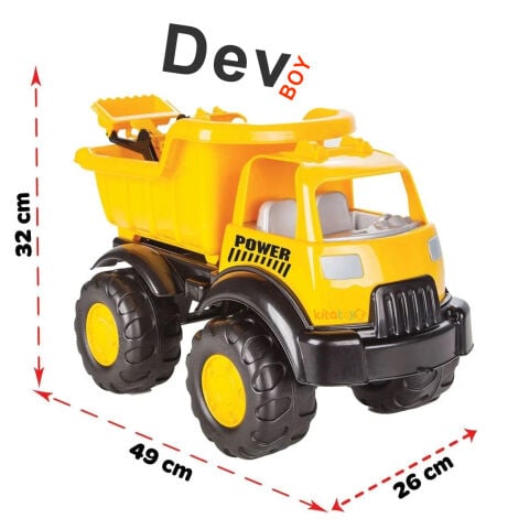 Power İş Makinalı Kamyon 2 li (DEV Araç) Kara Taşıtı Oyuncak 06518