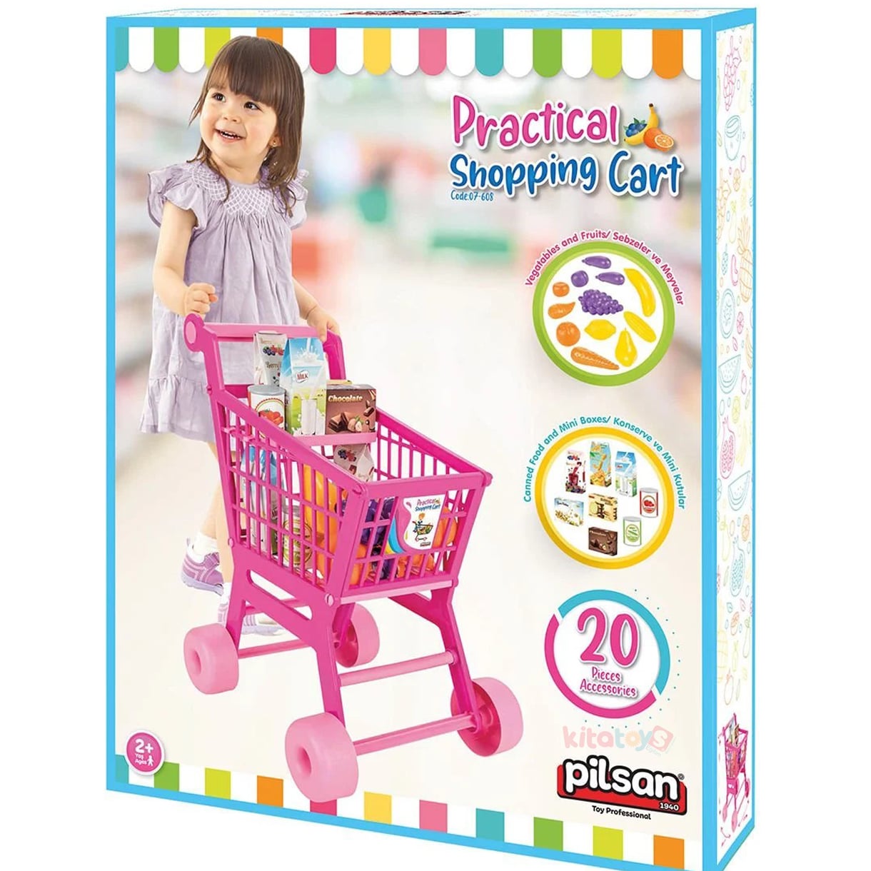 Pratik Market Arabası 20 PRC (07-608) (Çocuk Boy) Pilsan