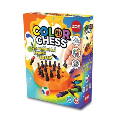 Renkli Satranç Oyunu 35019 (Color Chess Kutu Oyunu) ZOE KS