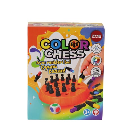 Renkli Satranç Oyunu 35019 (Color Chess Kutu Oyunu) ZOE KS