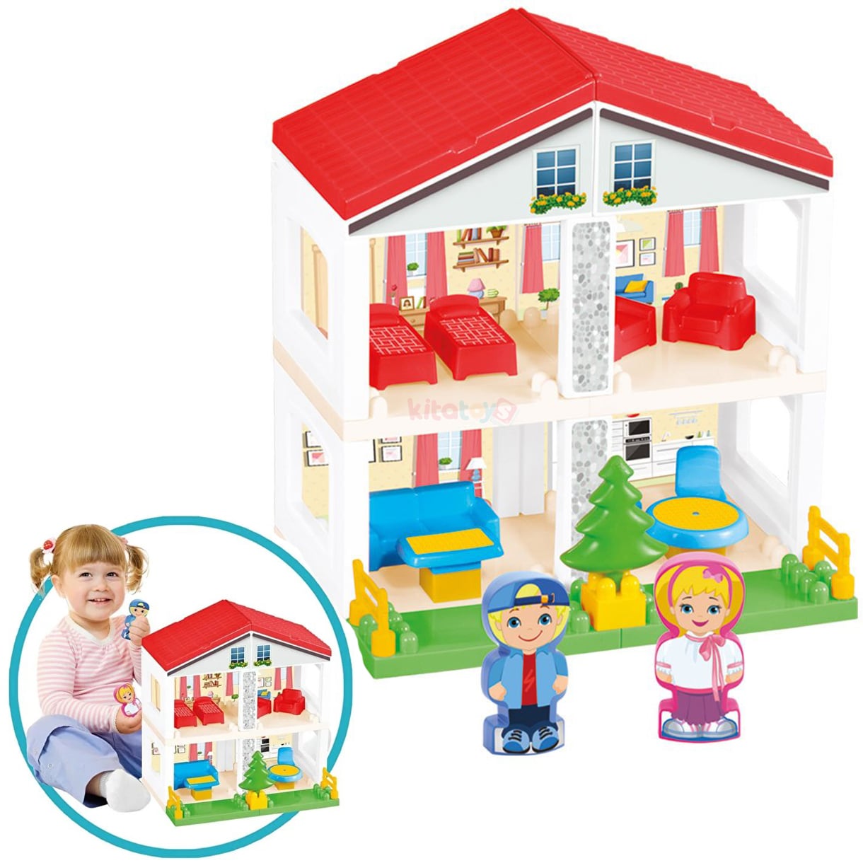 2 Katlı Ev Blokları 36 Parça Lego Blocks 03234