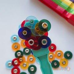 Mıknatıs Pulu 10'Lu (Renkli Eğitici Çubuk Manyetik Maşa Pulları) Deney