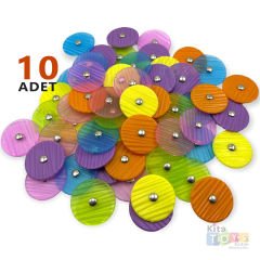Mıknatıs Pulu 10'Lu (Renkli Eğitici Çubuk Manyetik Maşa Pulları) Deney