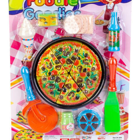 Pizza Seti 17 Parça (Oyuncak Yemek-Yiyecek) 3099
