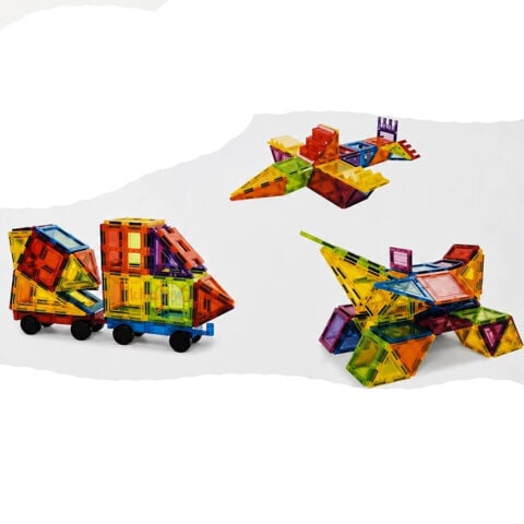 Magnetic Tiles Bloklar 85 Parça 7,5 cm 3D (Mıknatıslı Legolar) Manyetik
