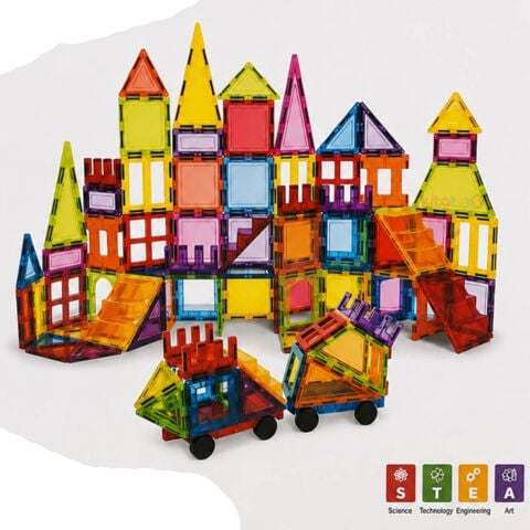 Magnetic Tiles Bloklar 85 Parça 7,5 cm 3D (Mıknatıslı Legolar) Manyetik