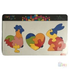 Kankalar Ahşap Puzzle Hayvanlar (Kreş Oyuncakları)