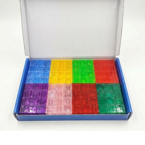 Magnetic Küp Yapı Blok Seti 96 Parça 2x2x2 cm (Güçlü Mıknatıslı Birim Küpleri) Manyetik Geometri Eğitimi