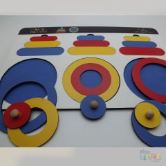 Ahşap Halkalar (Anaokulu Kreş Oyuncakları) Sıralama Puzzle