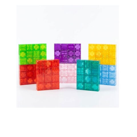 Magnetic Küp Yapı Blok Seti 64 Parça 2x2x2 cm (Güçlü Mıknatıslı Birim Küpleri) Manyetik Geometri Eğitimi