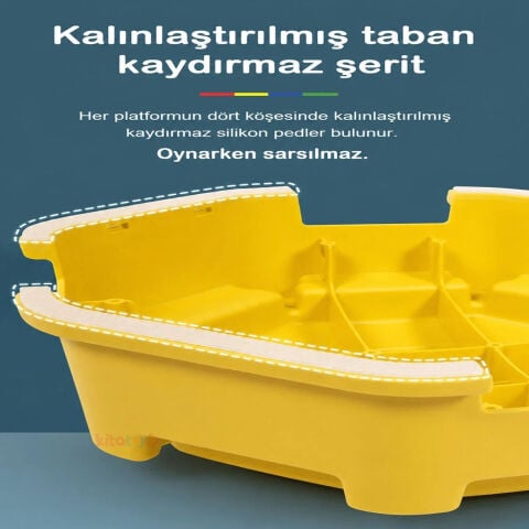 Figürlü Denge Tahtası Yürüme Yolu (Plastik Oyun Parkuru) MagBlock