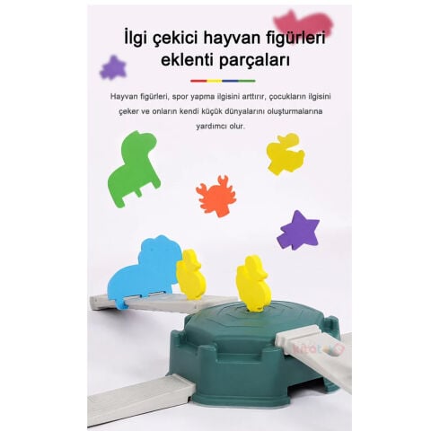 Figürlü Denge Tahtası Yürüme Yolu (Plastik Oyun Parkuru) MagBlock