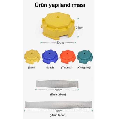 Figürlü Denge Tahtası Yürüme Yolu (Plastik Oyun Parkuru) MagBlock