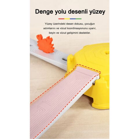Figürlü Denge Tahtası Yürüme Yolu (Plastik Oyun Parkuru) MagBlock