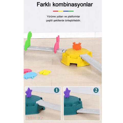 Figürlü Denge Tahtası Yürüme Yolu (Plastik Oyun Parkuru) MagBlock