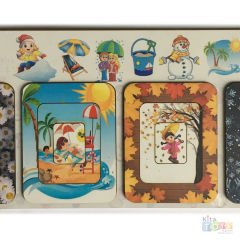 Mevsimler 12 Parça (Anaokulu Kavram Oyuncakları) Puzzle