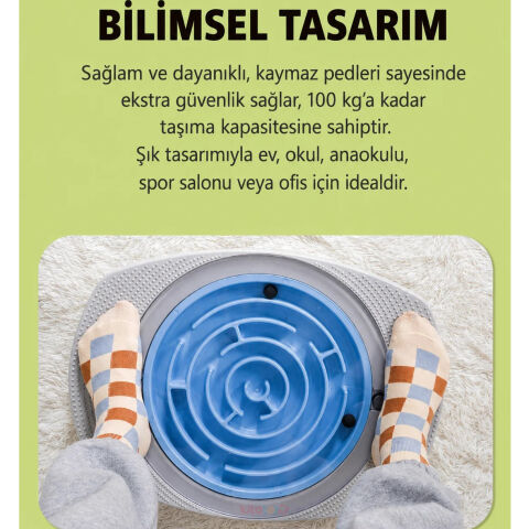 Denge Tahtası Labirent Oyunu–3 Seviyeli-Eğitici Koordinasyon Taşı MagBlock