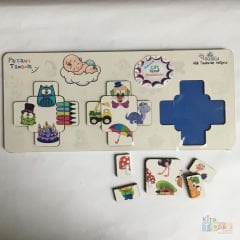 Parçasını Tamamla Ahşap Puzzle (Kreş Anaokulu Oyuncakları)