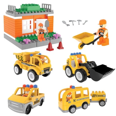 Double Blocks Kepçeli Dozer Seti 57 parça (Pilsan İnşaat Araçları)