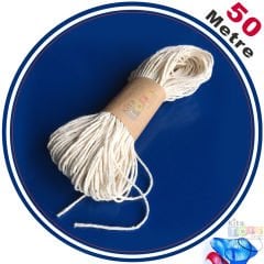 İp Baskısı İpi 50 Metre (% 100 Pamuk) Sulu Boya Parmak Akrilik
