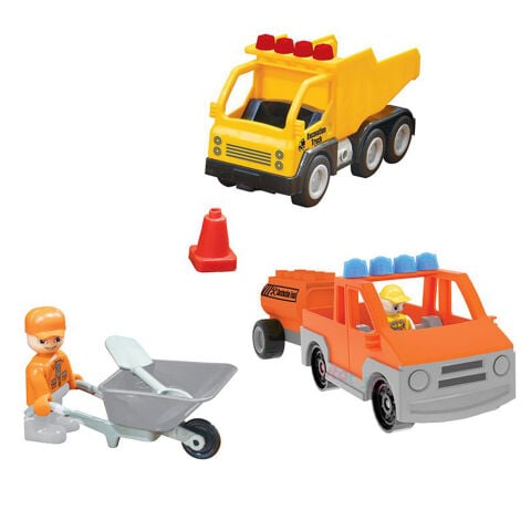Double Blocks İnşaat Seti 52 parça (Lego İnşaat Araçları) 03 612