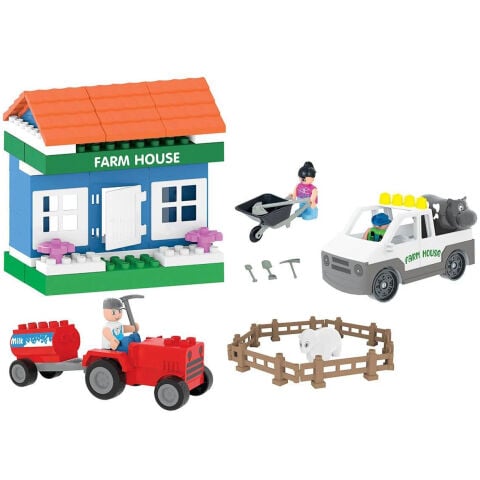 Double Blocks Çiftlik Seti 59 Parça (Meslek Araçları Lego) 03 615