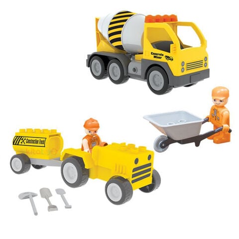 Double Blocks Transmikser Seti 49 parça (Lego Beton İnşaat Aracı) 03 611