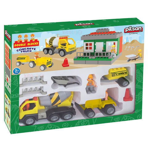 Double Blocks Transmikser Seti 49 parça (Lego Beton İnşaat Aracı) 03 611