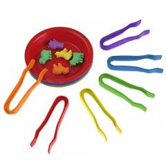 Kase ve Cımbız 6+6 Adet (Maşa Aktarma Seti Materyali)