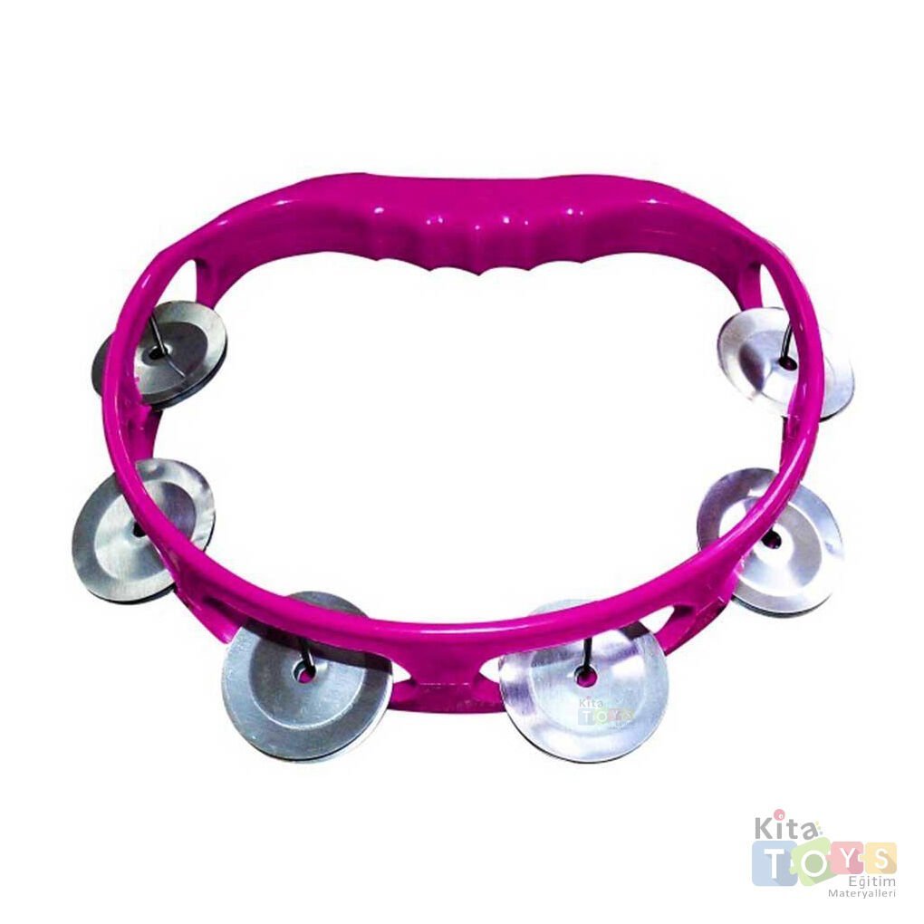 Plastik Zilli Tef  17 cm (Büyük) Orff Aletleri