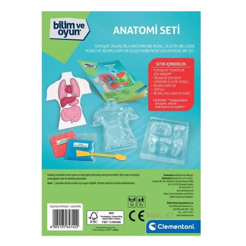 İnsan Anatomi Seti (İç Organlar Modeli-İskelet Sistemi) 64742 Maketi