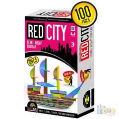 Red City 100 Parça RENKLİ Ahşap Bloklar Redka