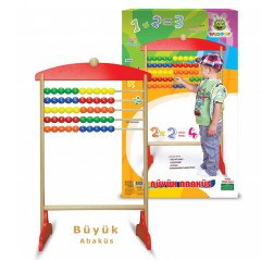 50 Li Abaküs (Sayı Boncuk Anaokulu Ahşap)