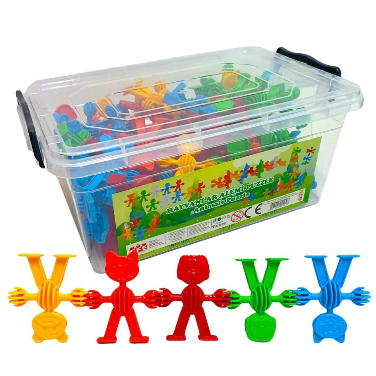 Hayvanlar Alemi Puzzle 120 Parça (Eğitici Lego) 402