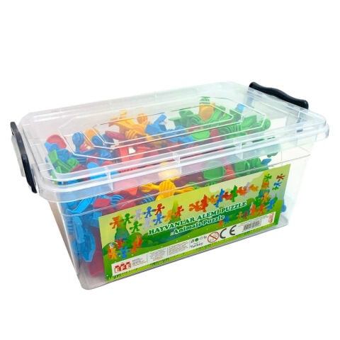 Hayvanlar Alemi Puzzle 120 Parça (Eğitici Lego) 402