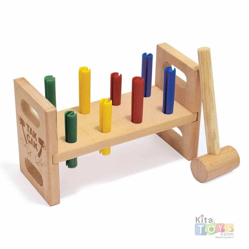 Ahşap Çak Çak (Anaokulu Oyuncak) Tak