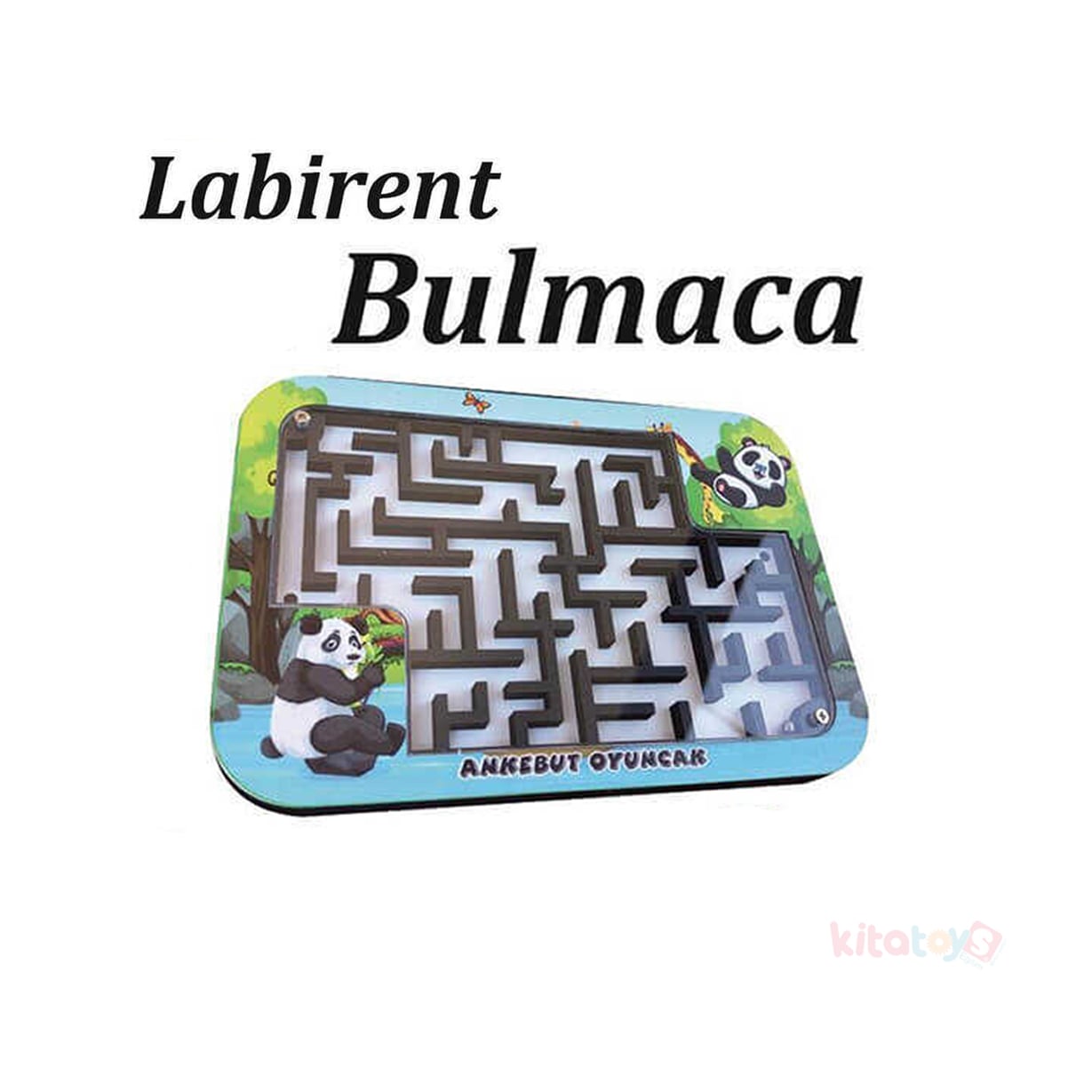 Labirent Bulmaca Oyunu Bilyeli-33115 Ahşap