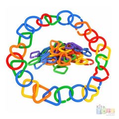 Geometrik Zincir Halkalar (134 Parça) Eğitici Beceri Oyuncakları